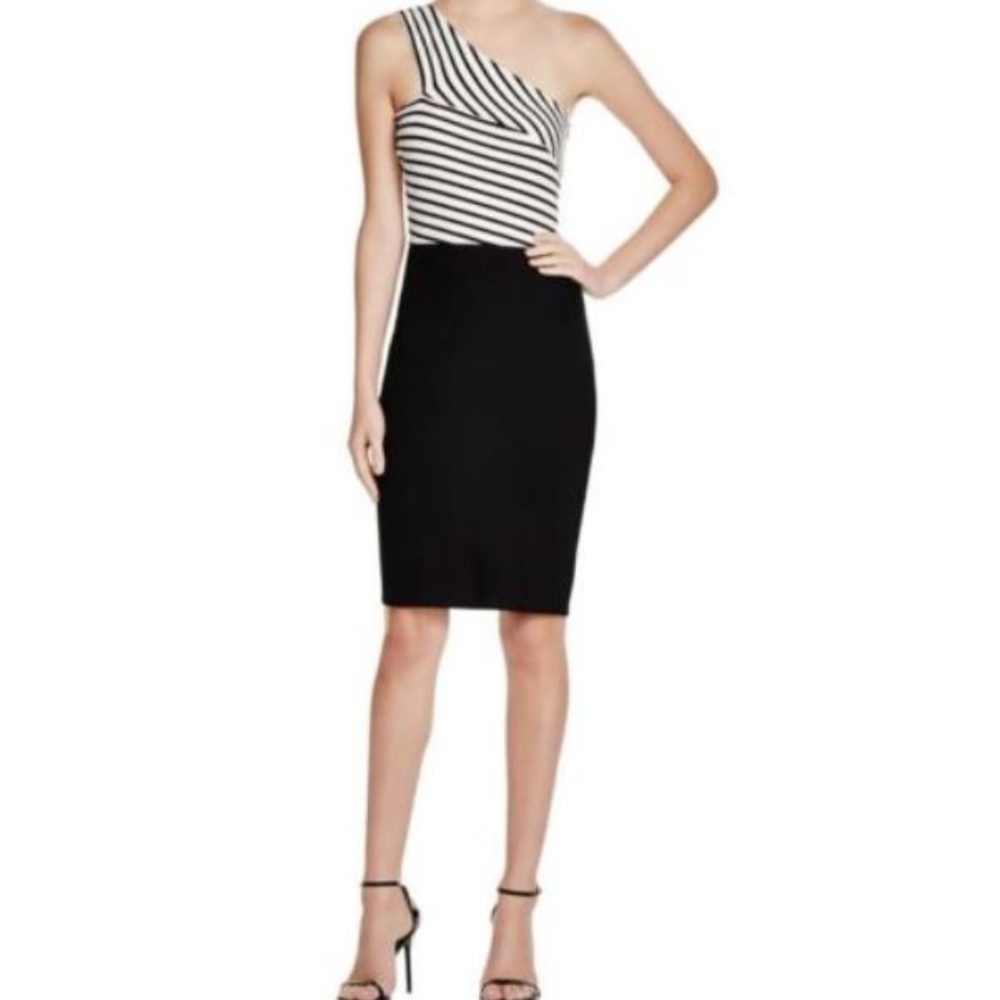 Dylan Gray One Shoulder Striped Dress